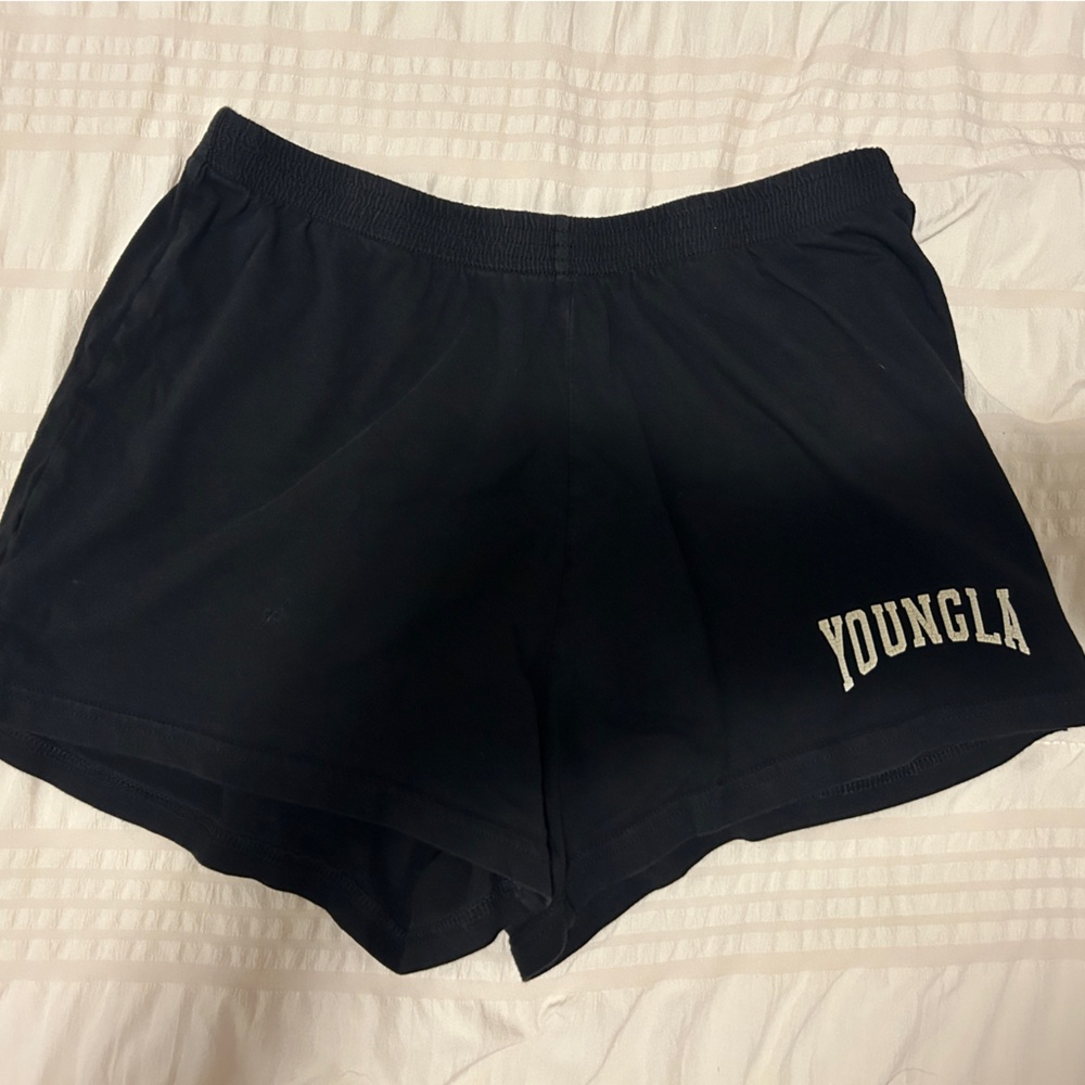 YoungLA Black Athletic Shorts